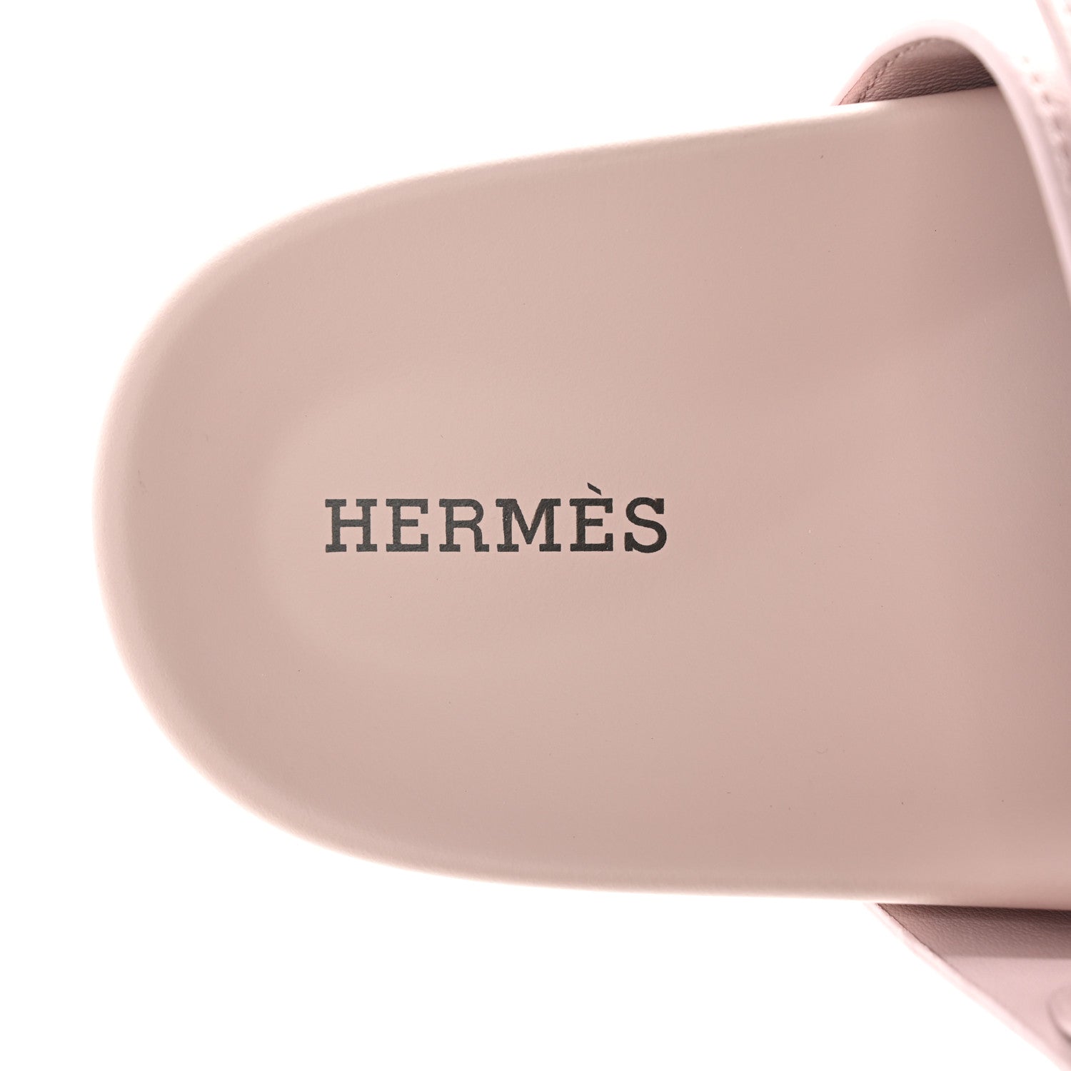 Hermes Suede Goatskin Womens Chypre Sandals 37.5 Rose Porcelaine 7 of 9