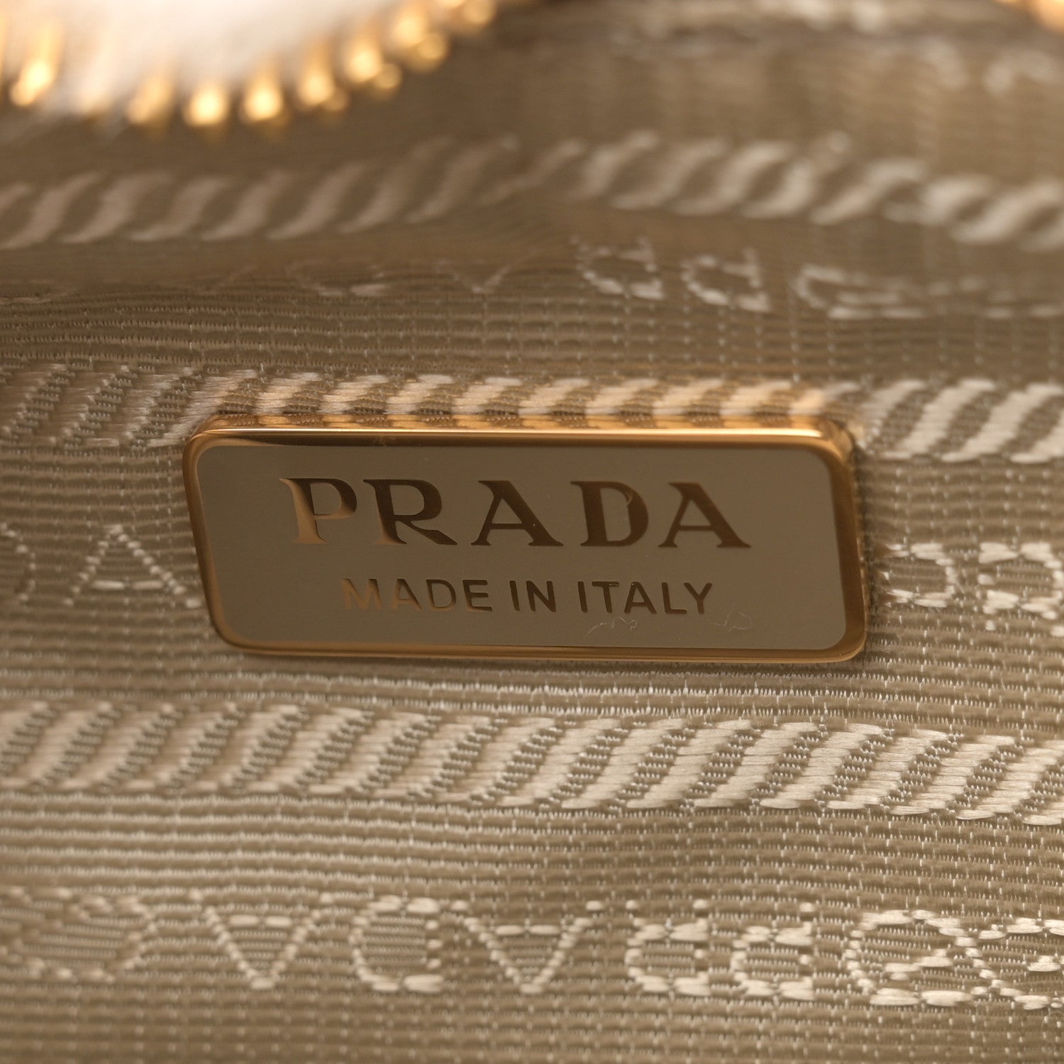 Prada Montone Shearling Nappa Mini Re-Edition Shoulder Bag Ecru Bianco 6 of 11