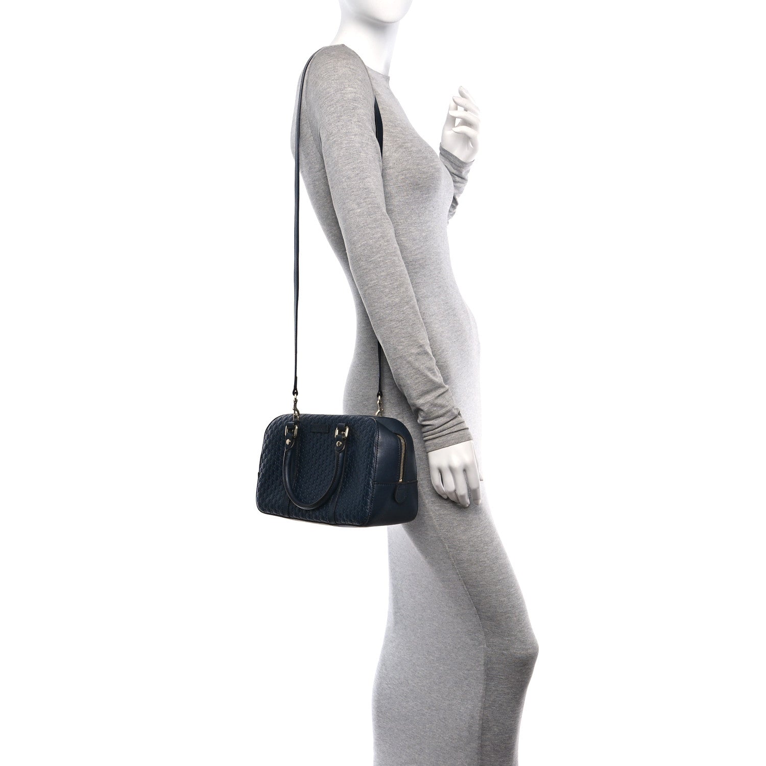 Gucci Microguccissima Medium Crossbody Bag Blue 2 of 11