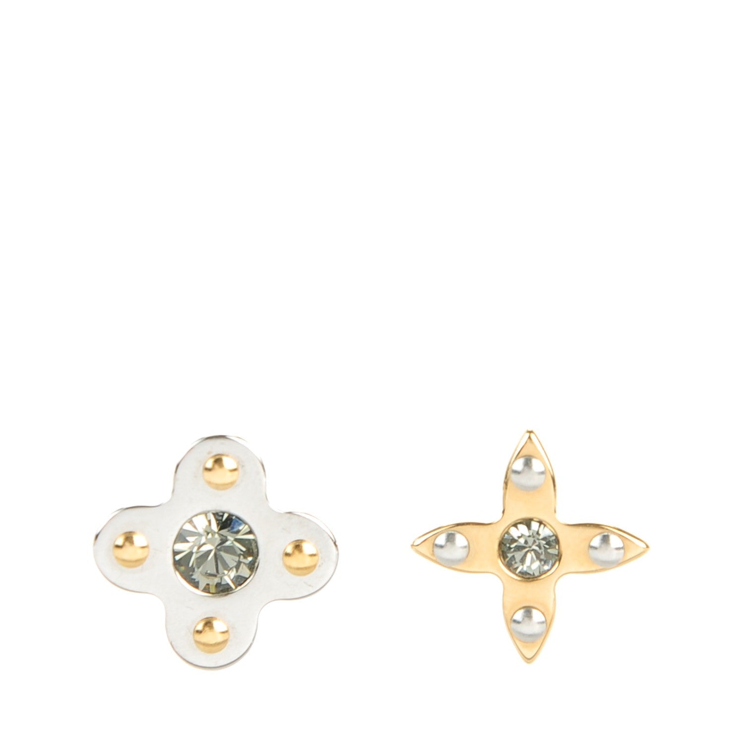 Louis Vuitton Swarovski Crystal Love Letter Timeless Ear Studs Earrings 1 of 5