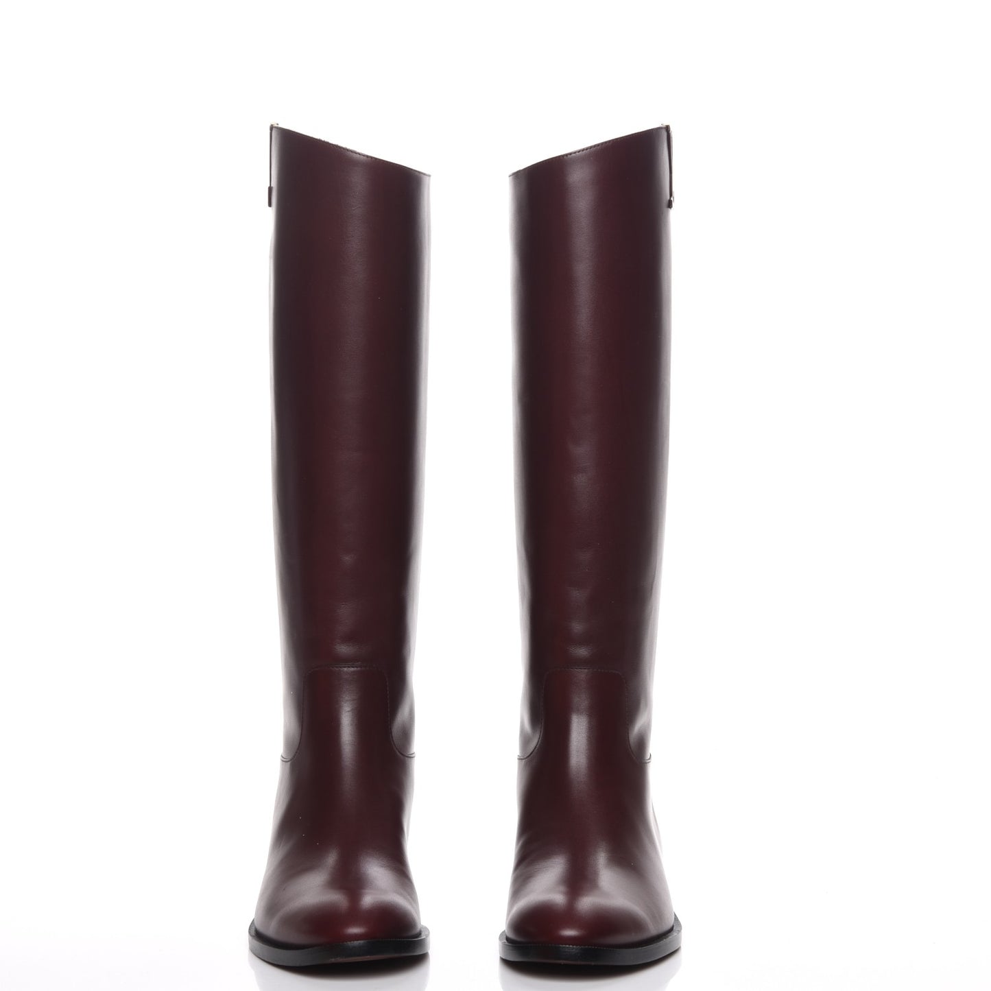 Heritage Flat High Boots 39 Bordeaux