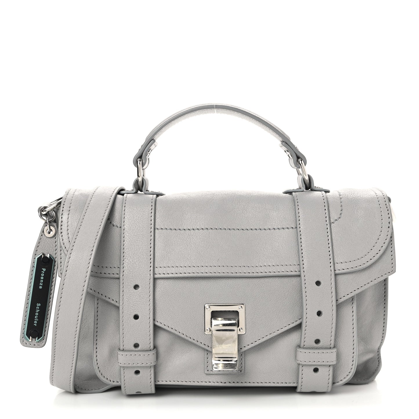 Lambskin Tiny PS1 Satchel Fog