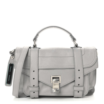 Proenza Schouler Lambskin Tiny PS1 Satchel Fog 1 of 11