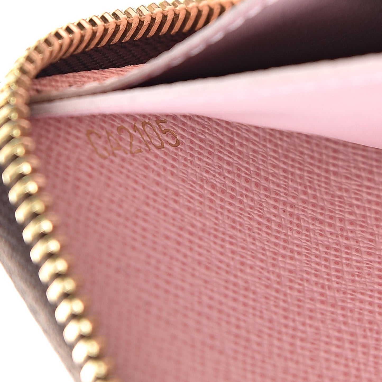 Monogram Clemence Wallet Rose Ballerine