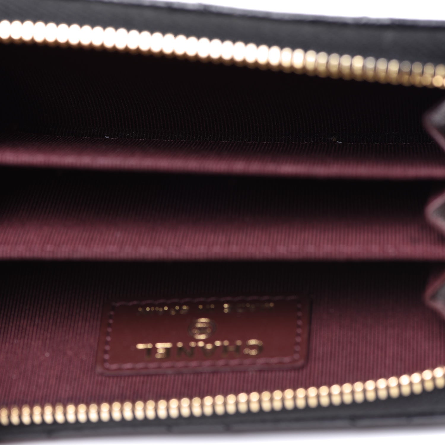 Chanel Caviar Quilted Zip Coin Purse Black 5 of 9