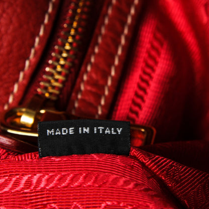 Prada Vitello Daino Tote Rosso 7 of 7