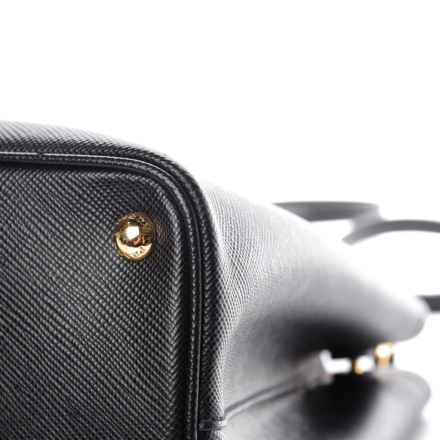 Prada Saffiano Cuir Medium Double Bag Black Fuoco 19 of 23