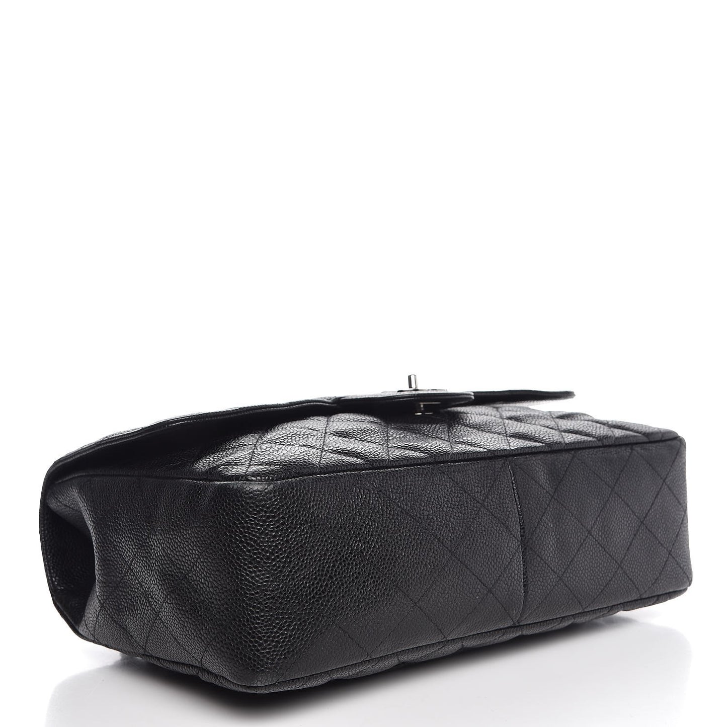 Caviar Quilted Jumbo Single Flap Black