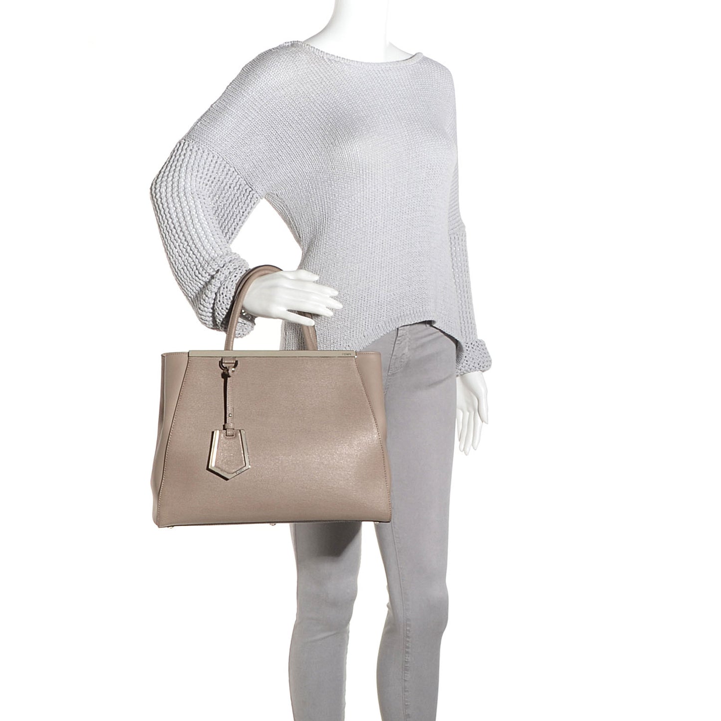 Vitello Elite Regular 2Jours Tote Tortora