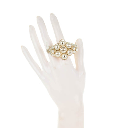 Chanel Pearl CC Ring 6 Gold 2 of 5