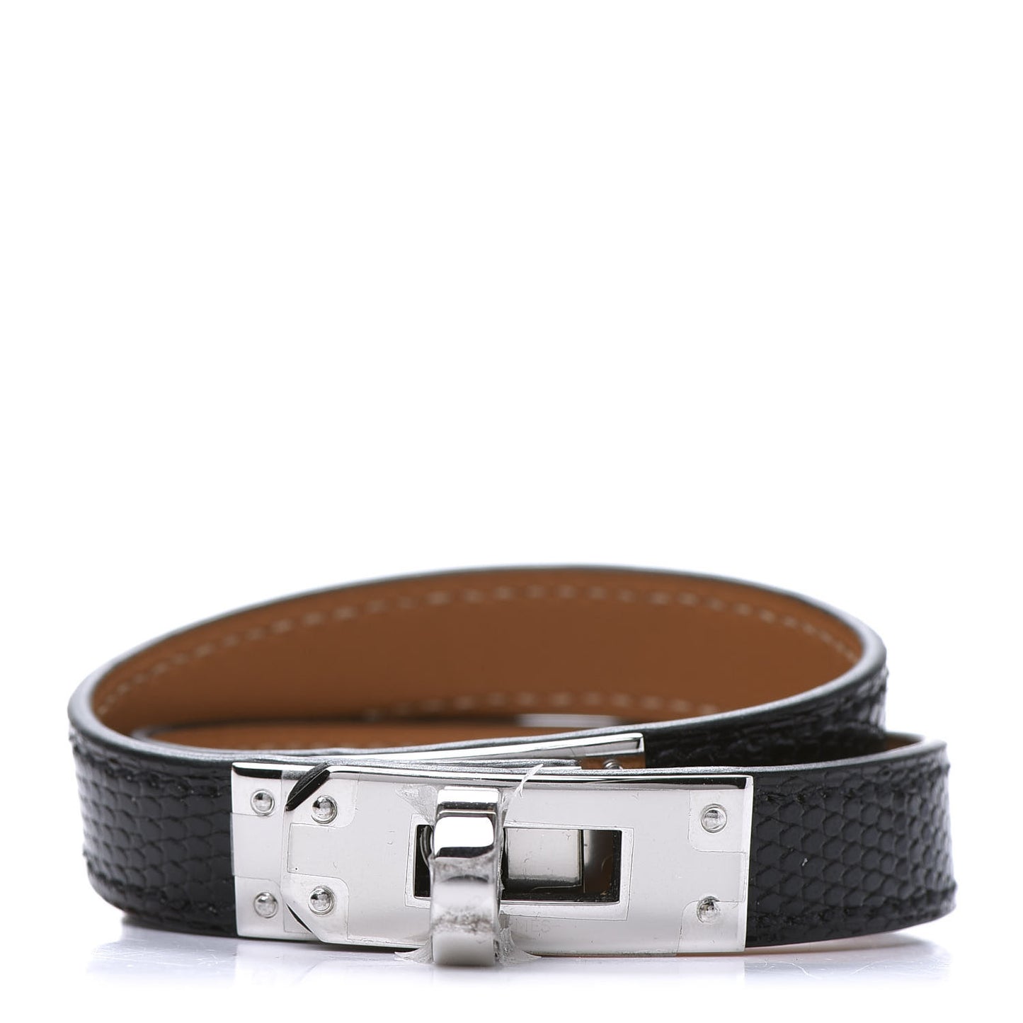 Lizard Kelly Double Tour Bracelet T2 Black