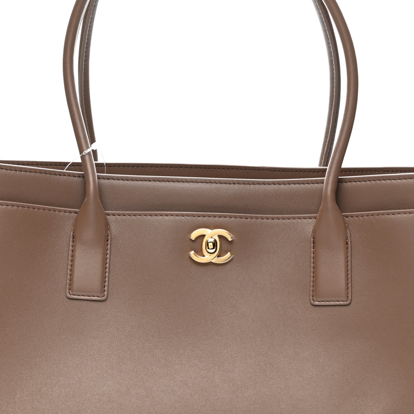 Calfskin Archetype Small Shopping Tote Light Brown