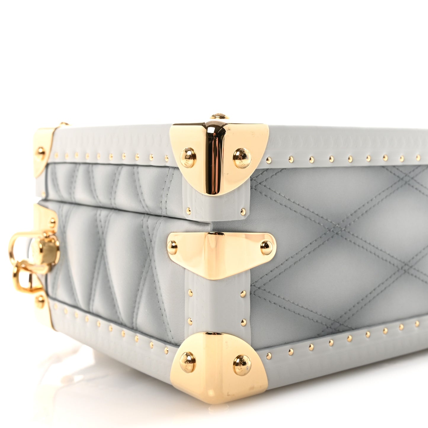 Lambskin Malletage Petite Valise Palazzo Ecume