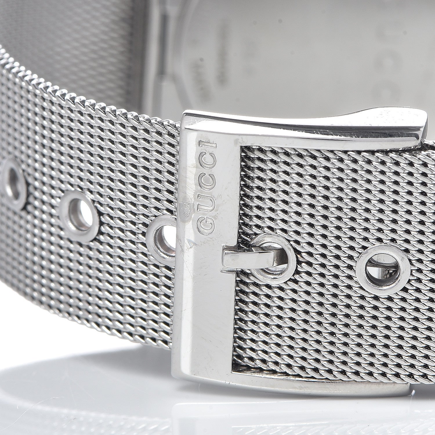 Gucci Stainless Steel 36mm U-Play Mesh Quartz Watch 6 of 9