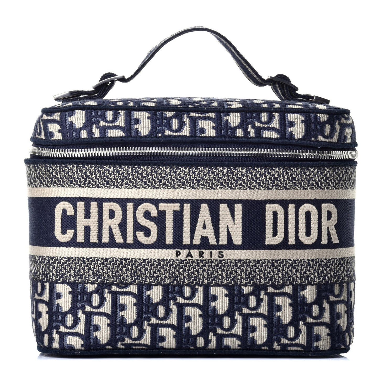 Oblique Diortravel Vanity Case Blue