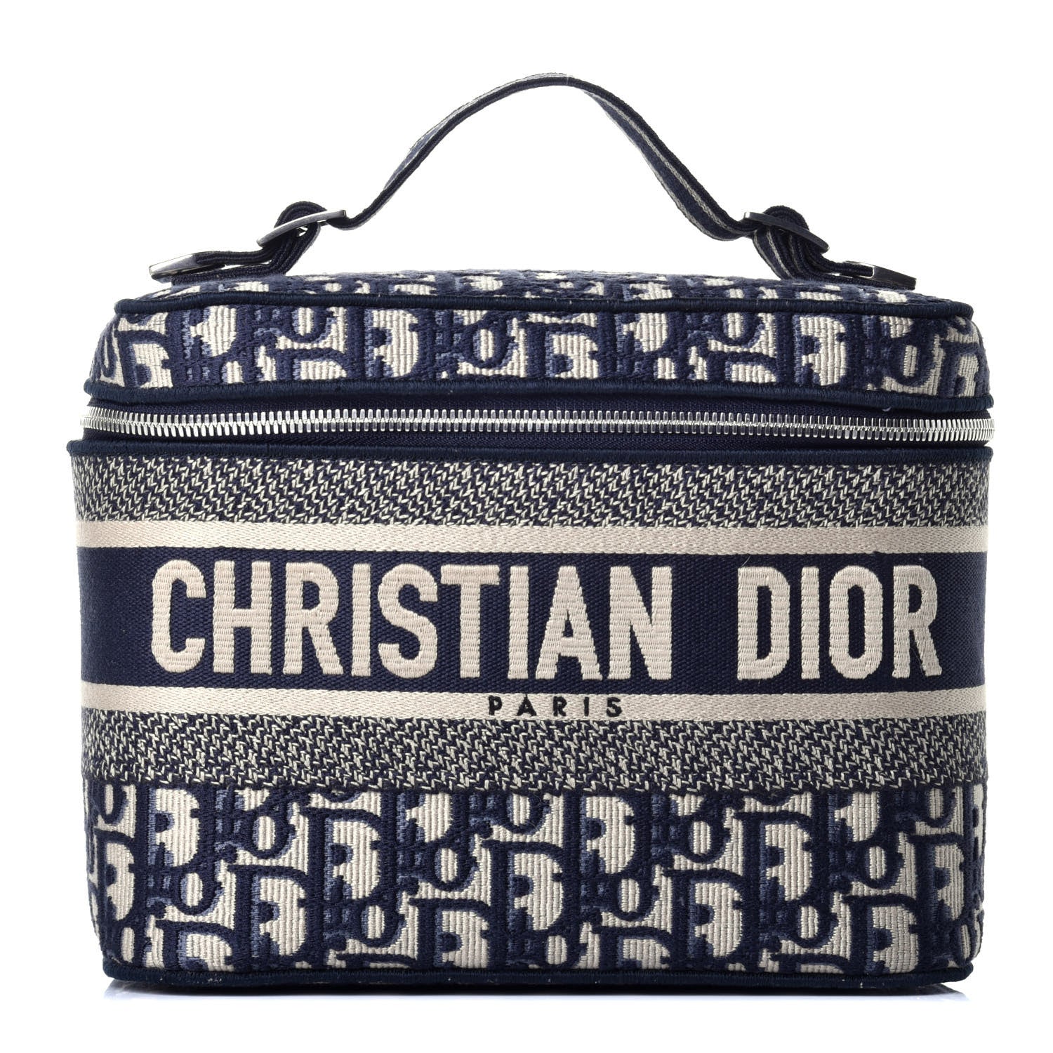 Christian Dior Oblique Diortravel Vanity Case Blue 1 of 8