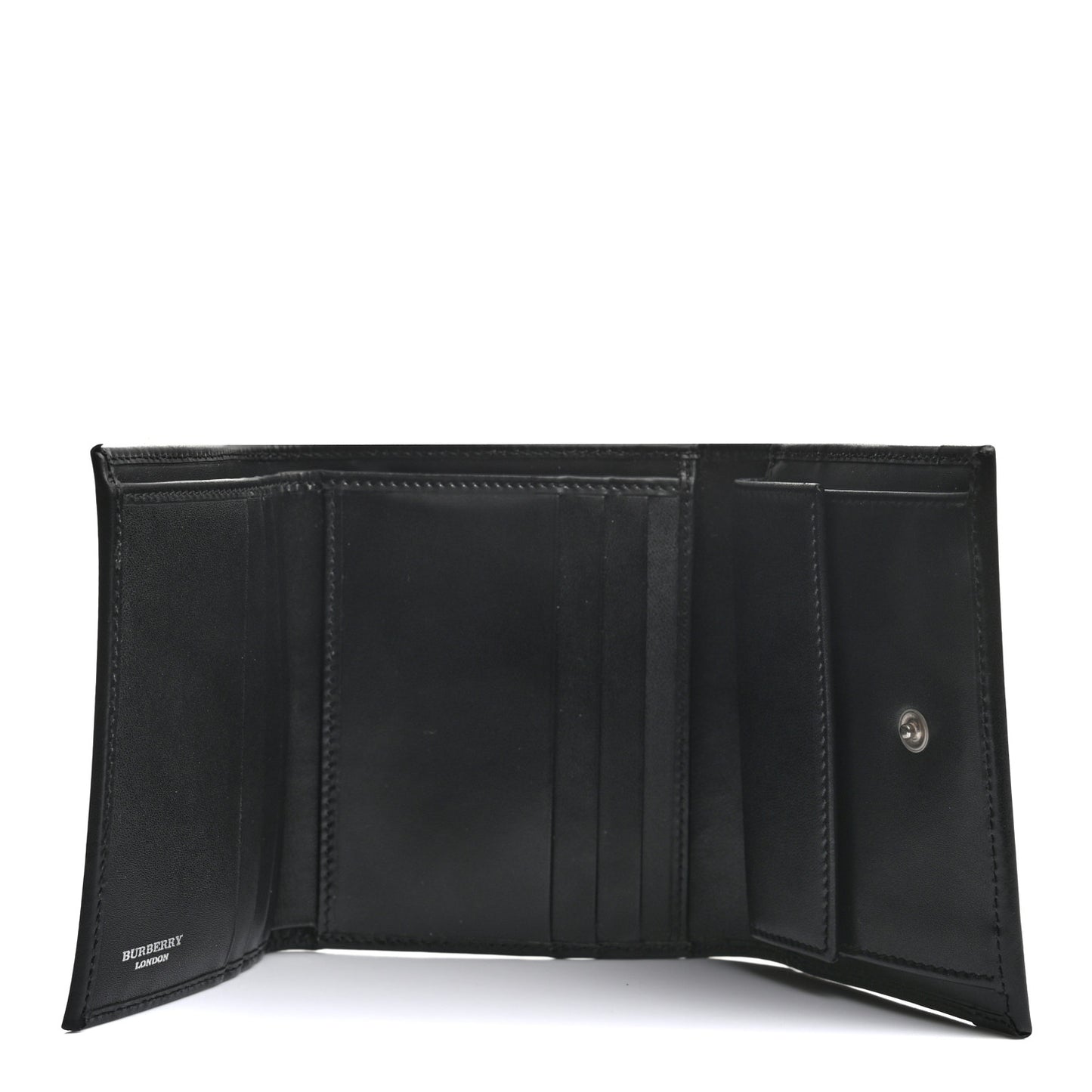 House Check Wallet Black