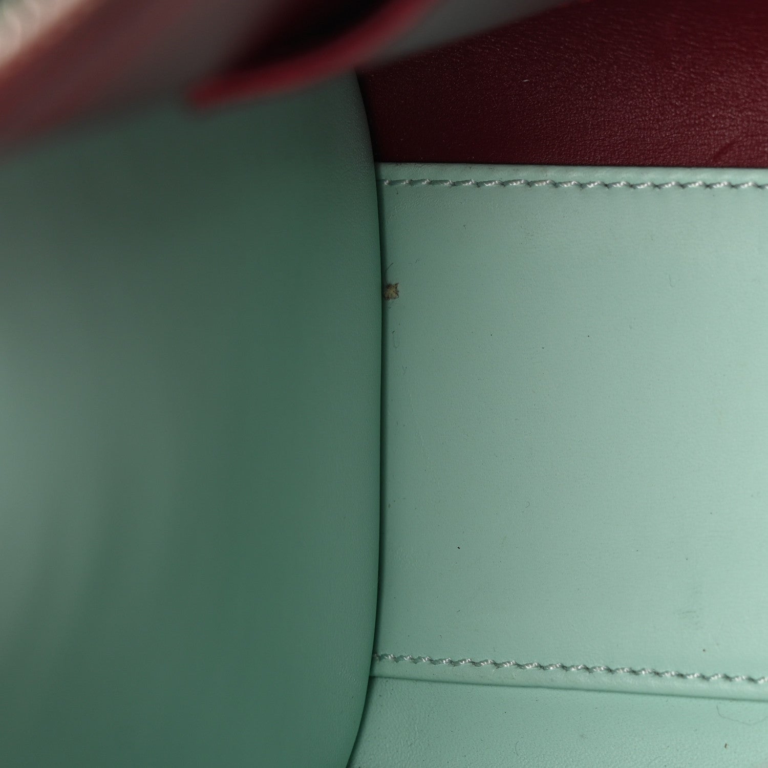 Louis Vuitton Calfskin City Steamer Mini Gris Burgundy Light Green 6 of 12
