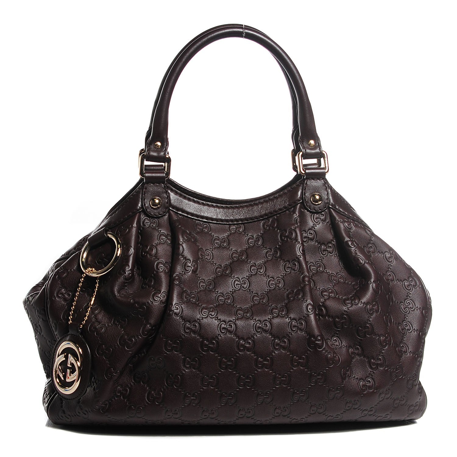 Gucci Guccissima Medium Sukey Tote Chocolate 1 of 7