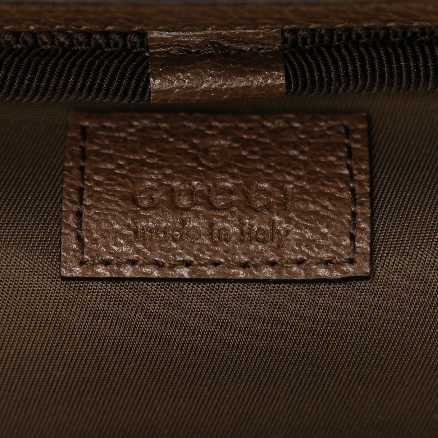 Gucci GG Supreme Monogram Textured Calfskin Web Ophidia Vanity Cosmetic Case Beige Ebony New Acero 6 of 8