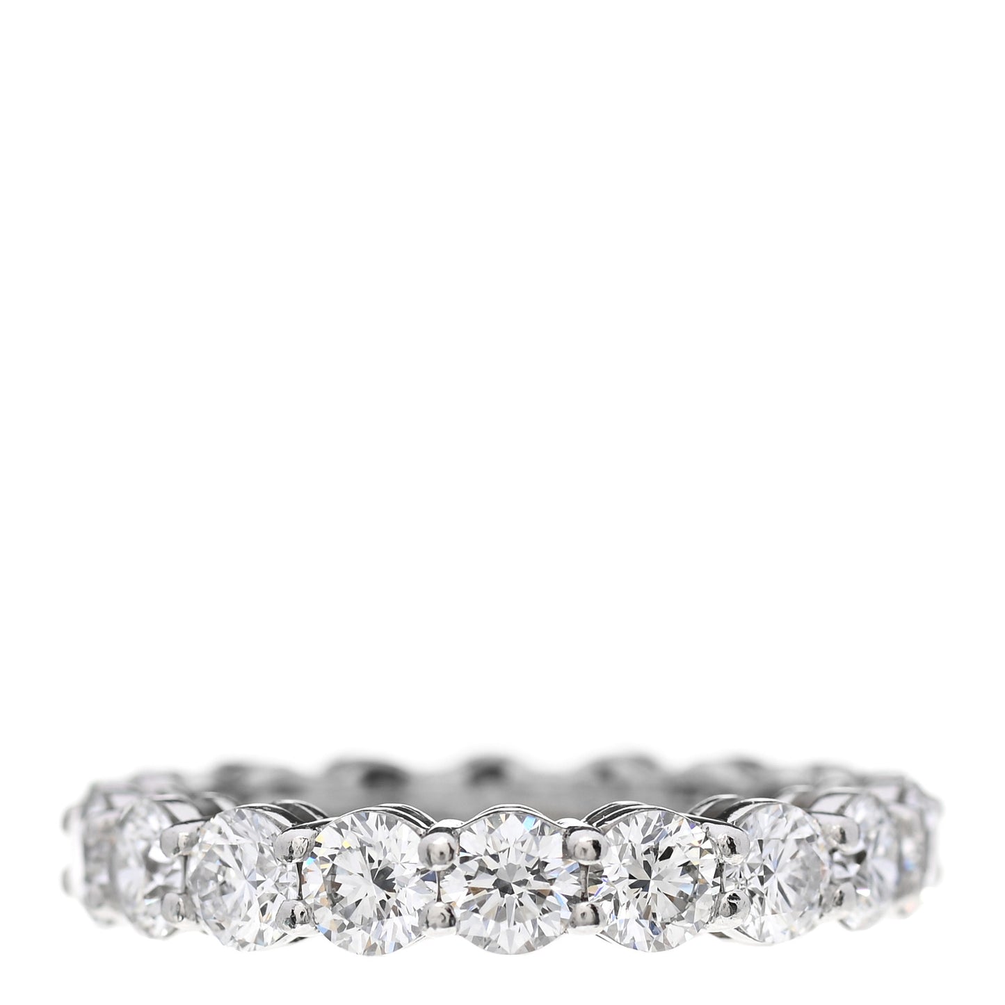 Platinum Diamond 3.7mm Embrace Eternity Band Ring 50 5.5