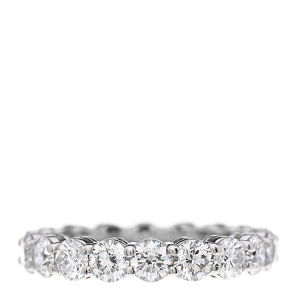 Tiffany Platinum Diamond 3.7mm Embrace Eternity Band Ring 50 5.5 1 of 5