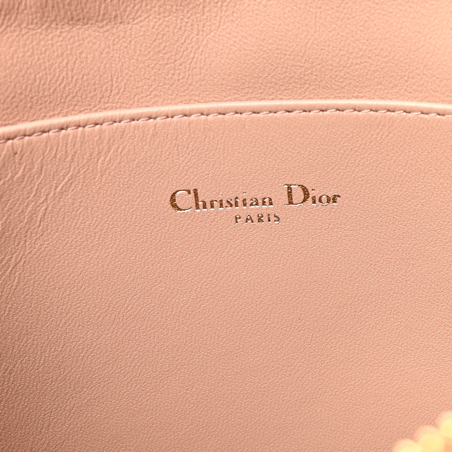 Christian Dior Supple Calfskin Cannage Large Caro Daily Pouch Rose Des Vents 6 of 7