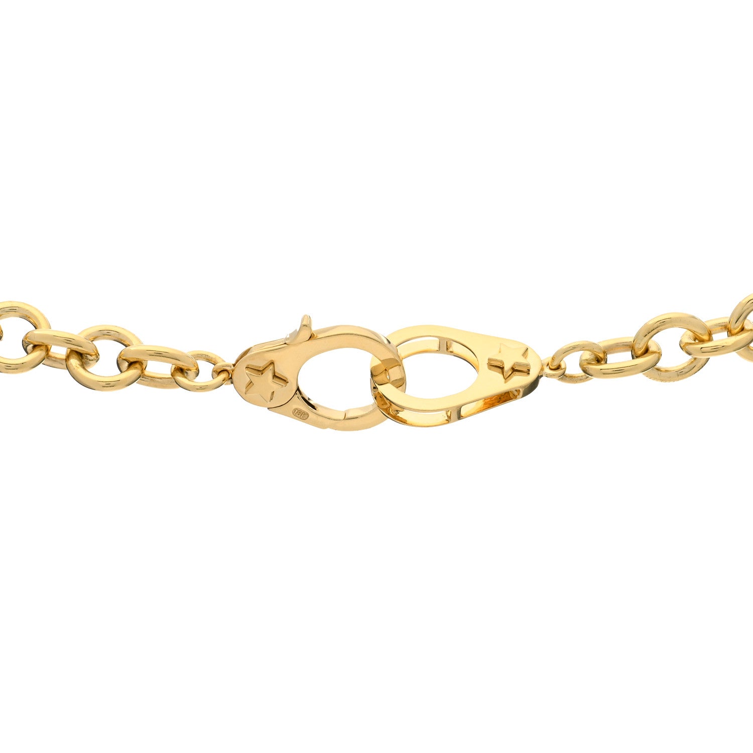 Foundrae 18K Yellow Gold Sister Hook Midsized Mixed Chain Necklace 19.5" 4 of 5