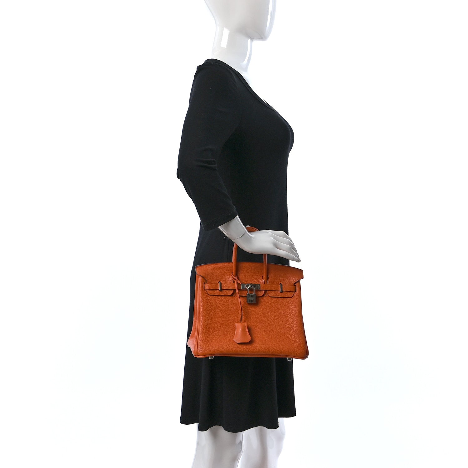 Hermes Togo Birkin 25 Orange 2 of 13