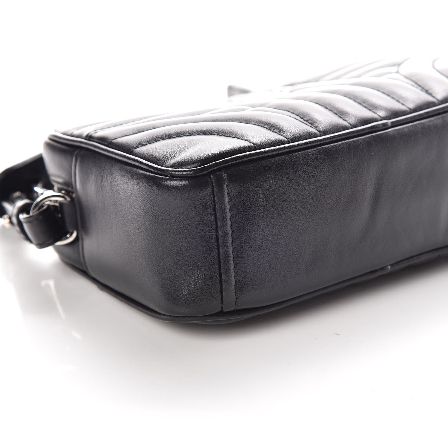 Prada Soft Calfskin Diagramme Crossbody Bag Black 5 of 9