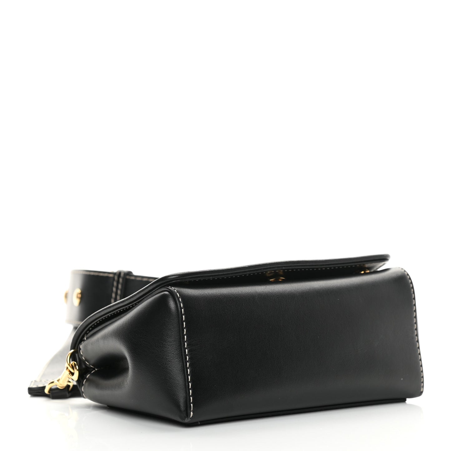 Smooth Calfskin Hackberry Crossbody Bag Black