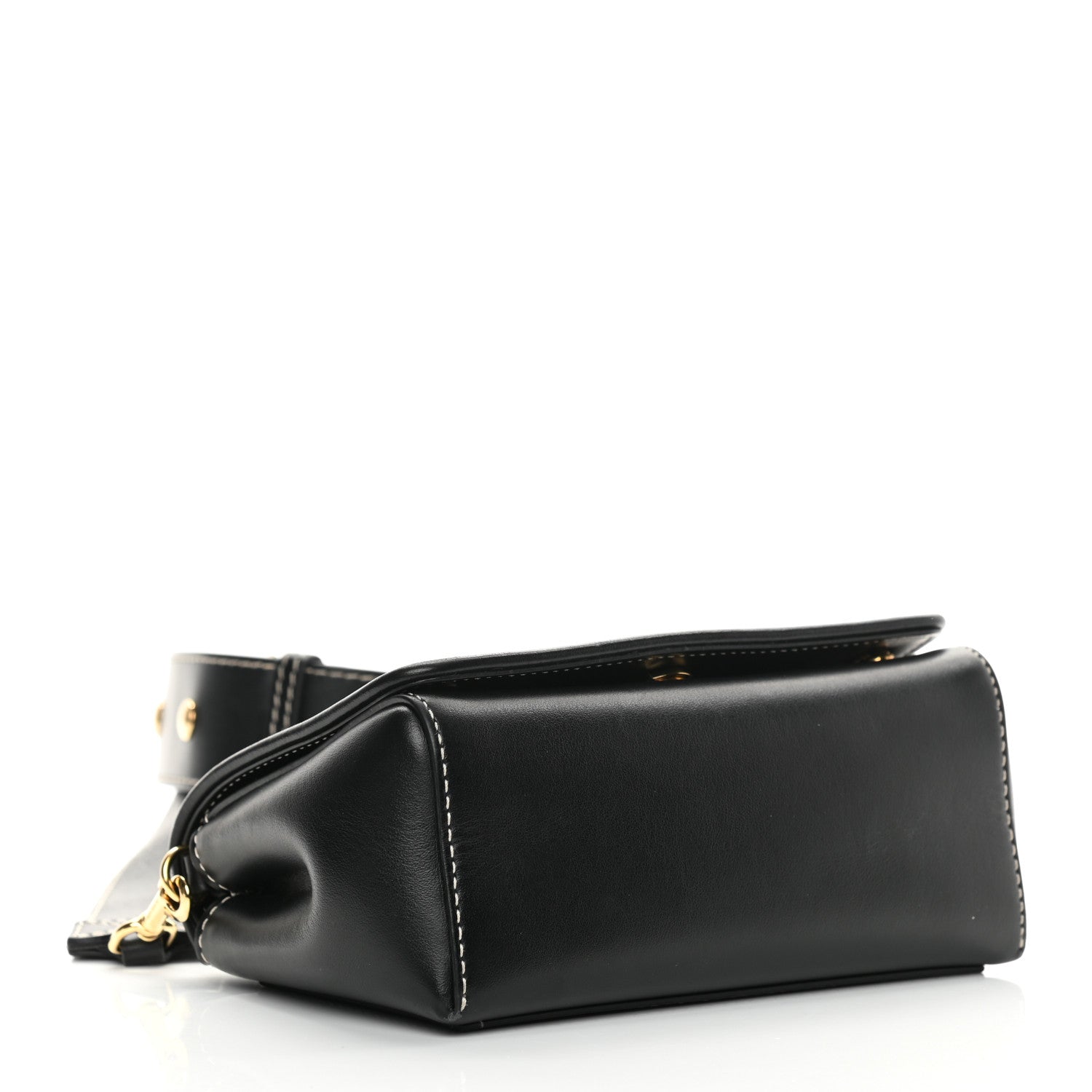 Burberry Smooth Calfskin Hackberry Crossbody Bag Black 4 of 18