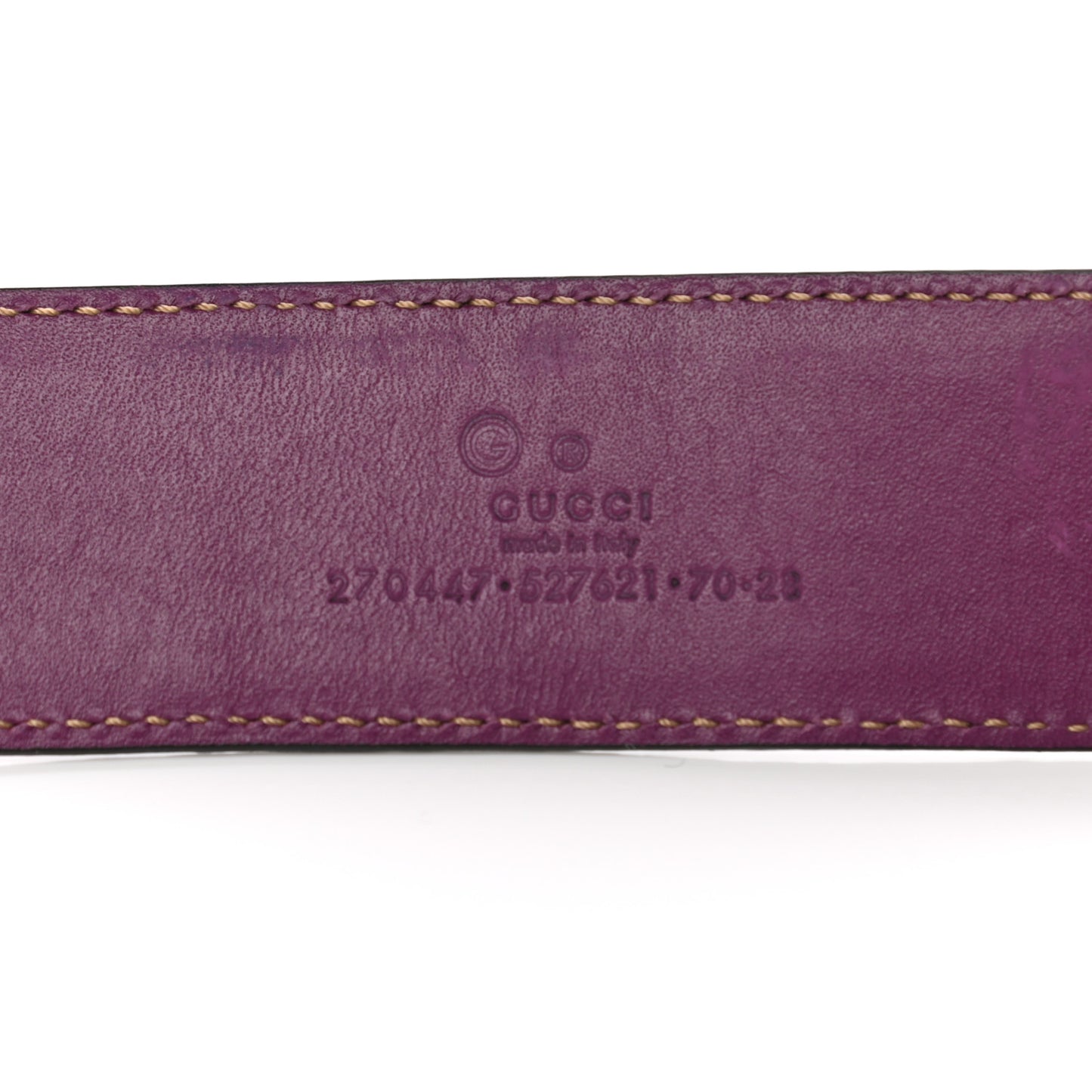 Guccissima Wide Belt 70 28 Purple