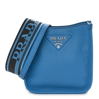 Prada Vitello Daino Soft Mini Hobo Messenger Bag Wave 1 of 8
