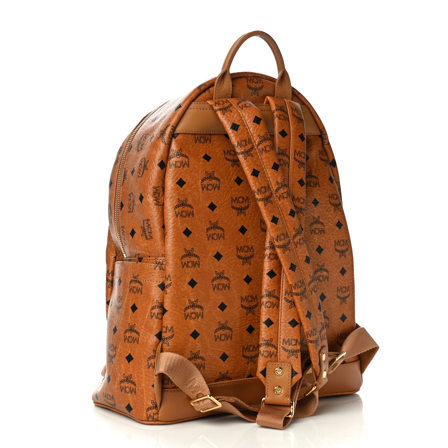 Visetos Medium Sprinkle Stud Stark Backpack Cognac