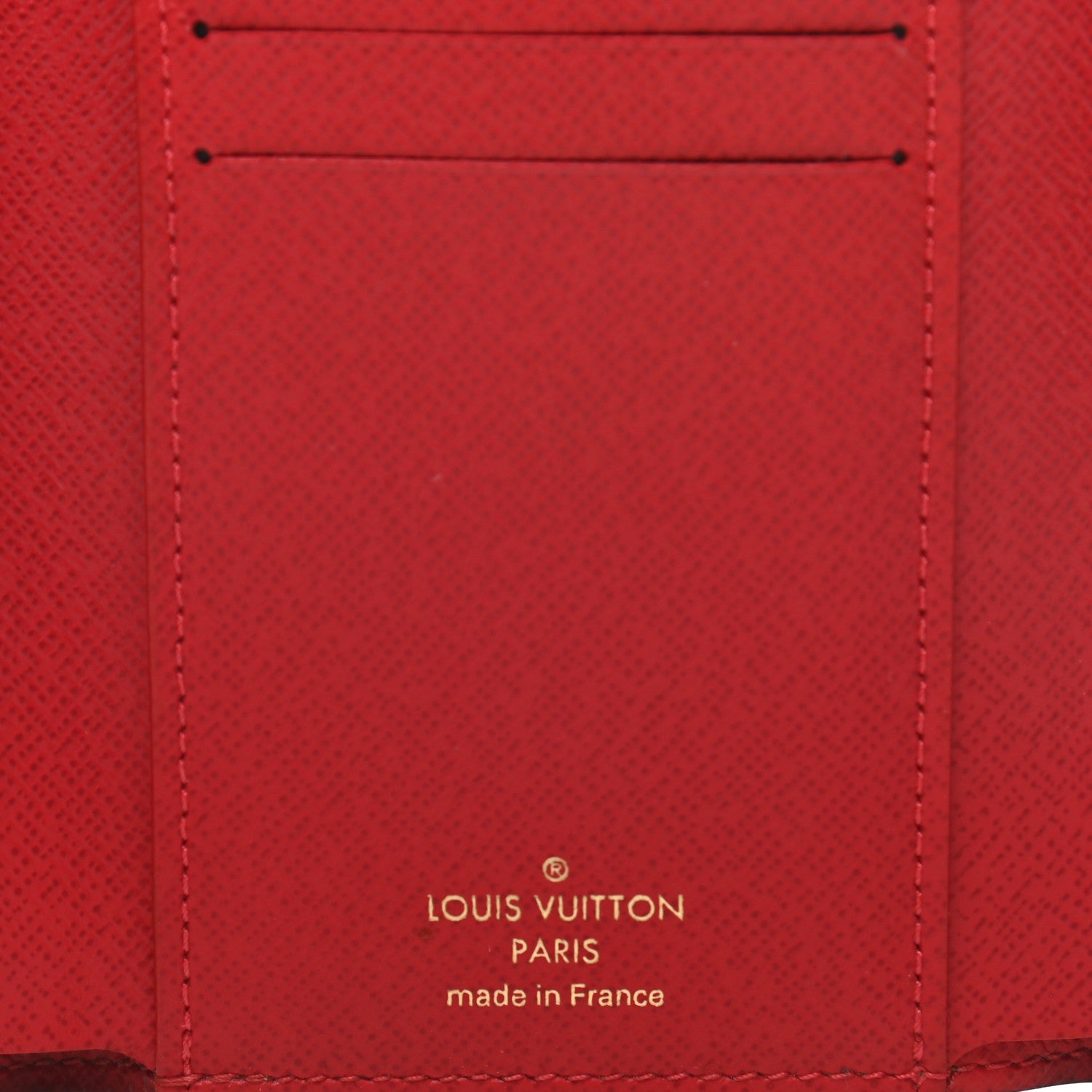 Louis Vuitton Damier Ebene Victorine Wallet Cherry 6 of 7