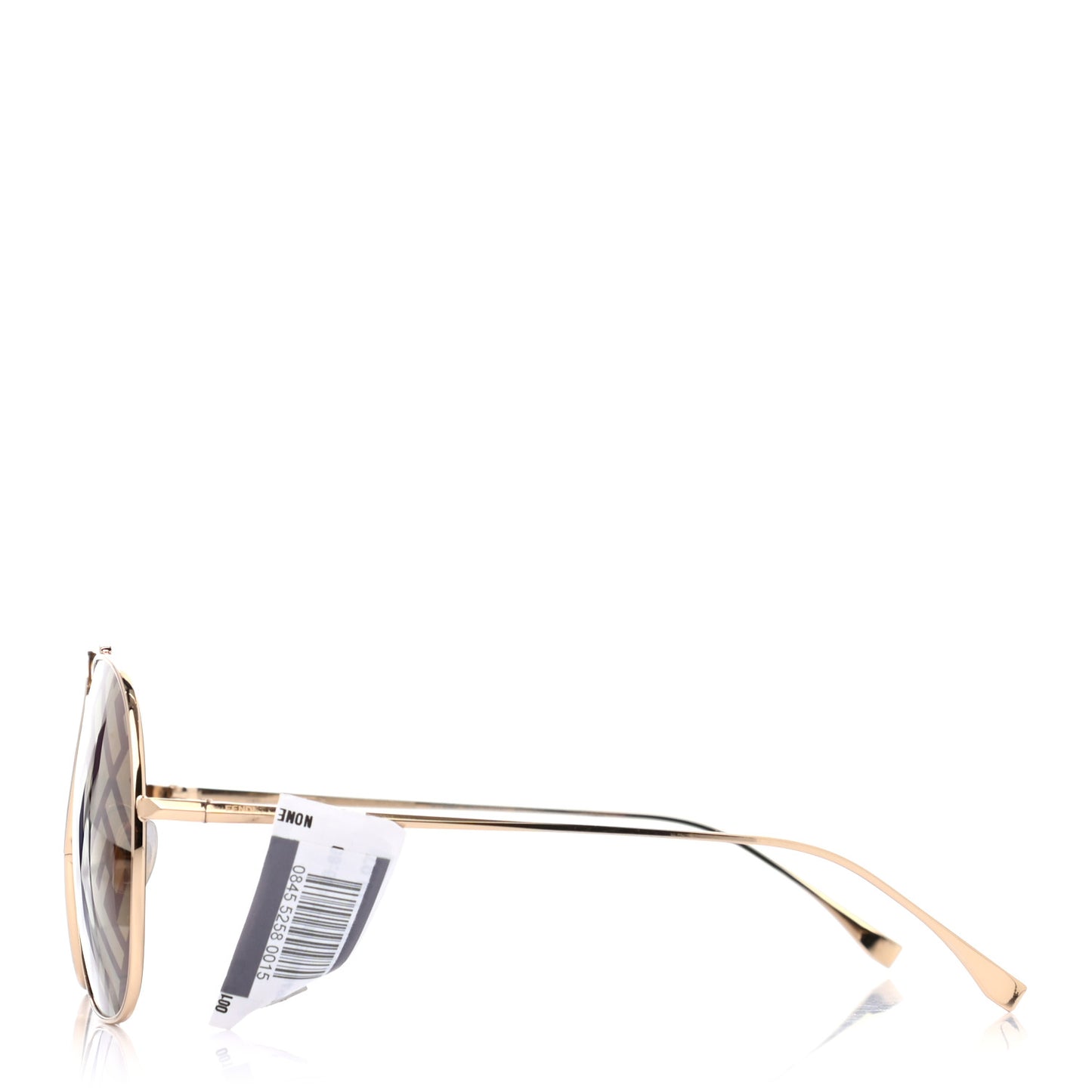 Metal Fendi Forever Aviator Sunglasses FF0407/G/S Gold
