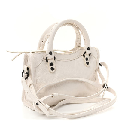 Balenciaga Agneau Arena Classic Hardware Nano Le City White Optic White 9 of 10