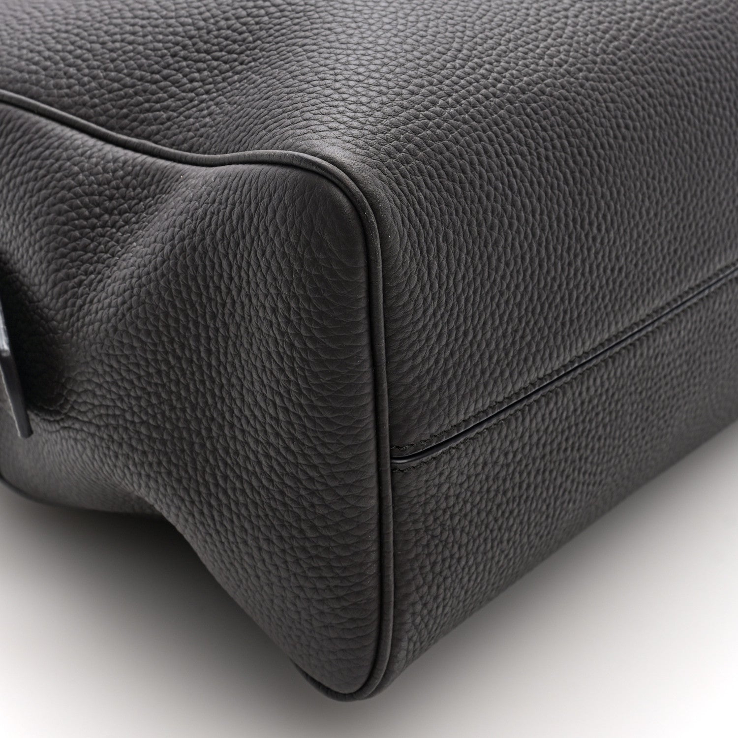 The Row Matte Grained Calfskin India 15.75 Wood Brown 8 of 9