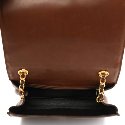 Chanel Lambskin Quilted CC Single Flap Brown 5 of 11