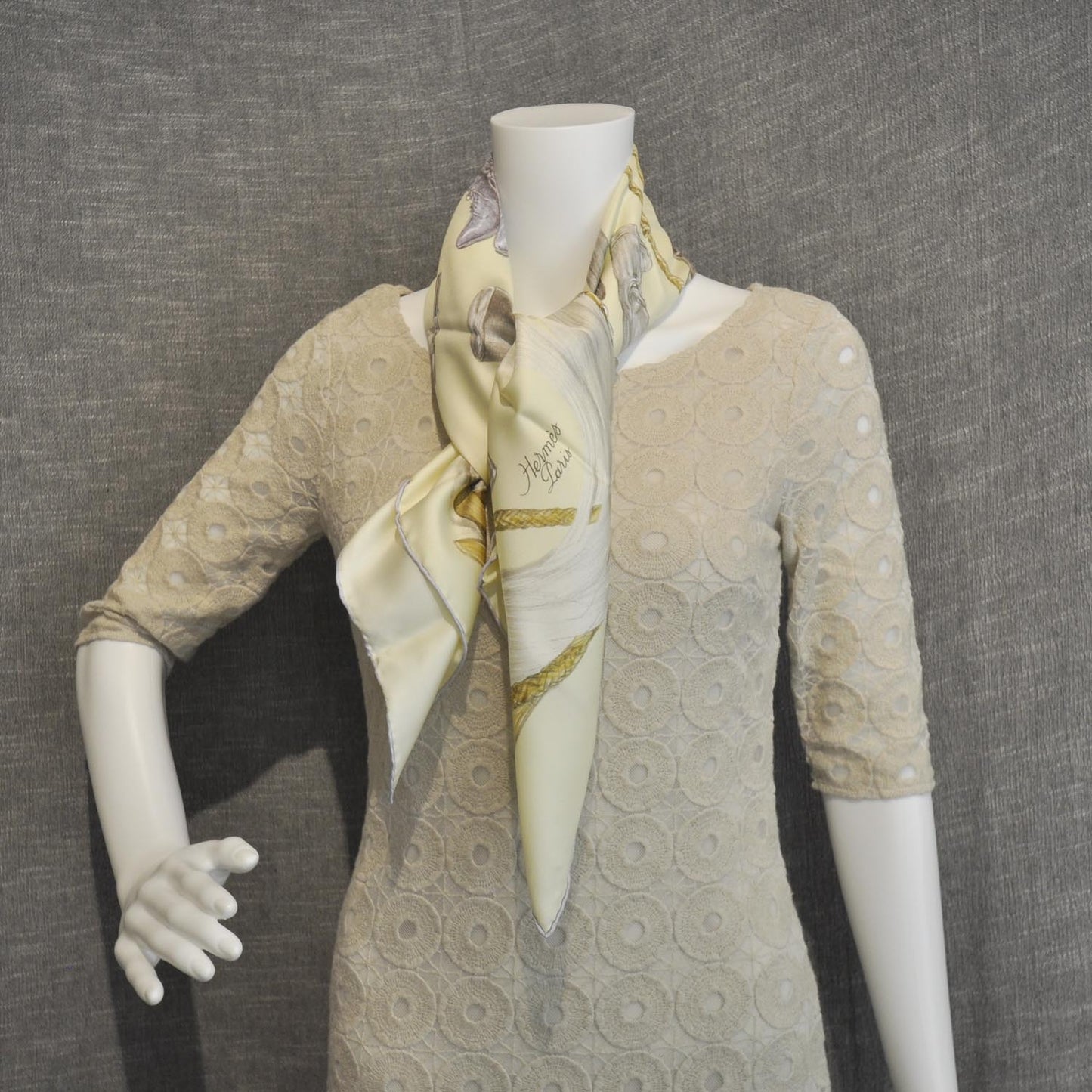 Silk A Propos de Bottes Scarf 90 Jaune