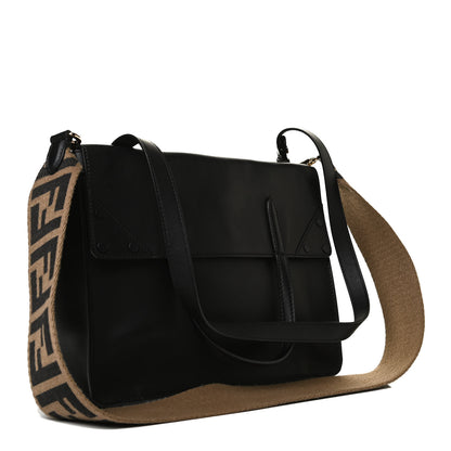 Fendi Vitello Grace Matte Large Flip Tote Black 2 of 16