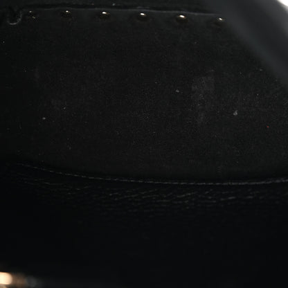 Valentino Garavani Pebbled Calfskin Mini Rockstud Flip-Lock Messenger Bag Black 10 of 13