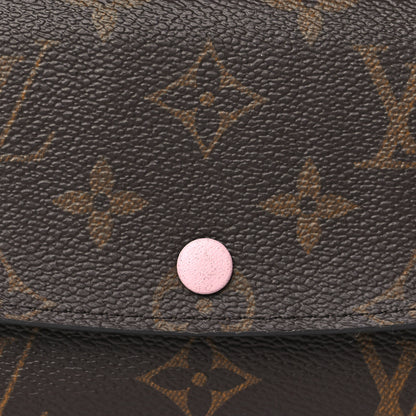 Louis Vuitton Monogram Emilie Wallet Rose Ballerine 7 of 9