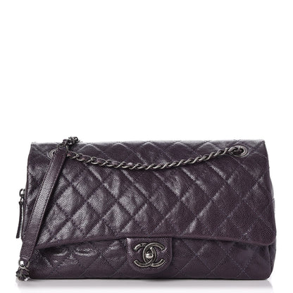 Chanel Iridescent Caviar Quilted Large Chic Flap Purple 1 of 7