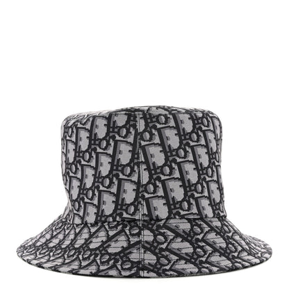 Christian Dior Oblique Reversible Leopard Bucket Hat 56 Grey 12 of 14