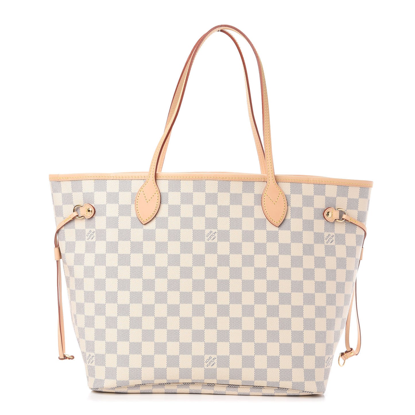 Damier Azur Neo Neverfull MM Rose Ballerine