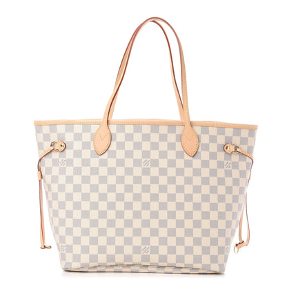 Louis Vuitton Damier Azur Neo Neverfull MM Rose Ballerine 1 of 10