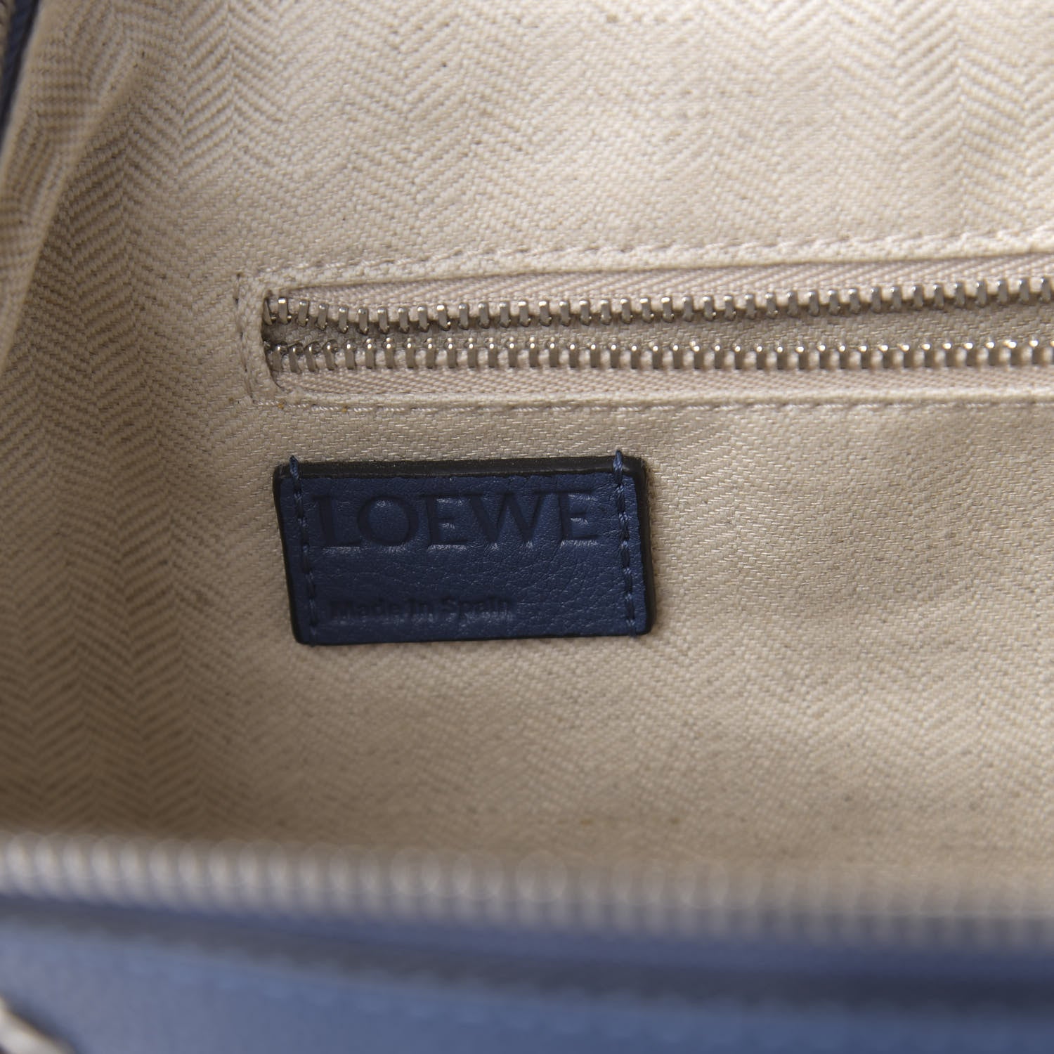 Loewe Calfskin Goya Backpack Varsity Blue Tan 7 of 8