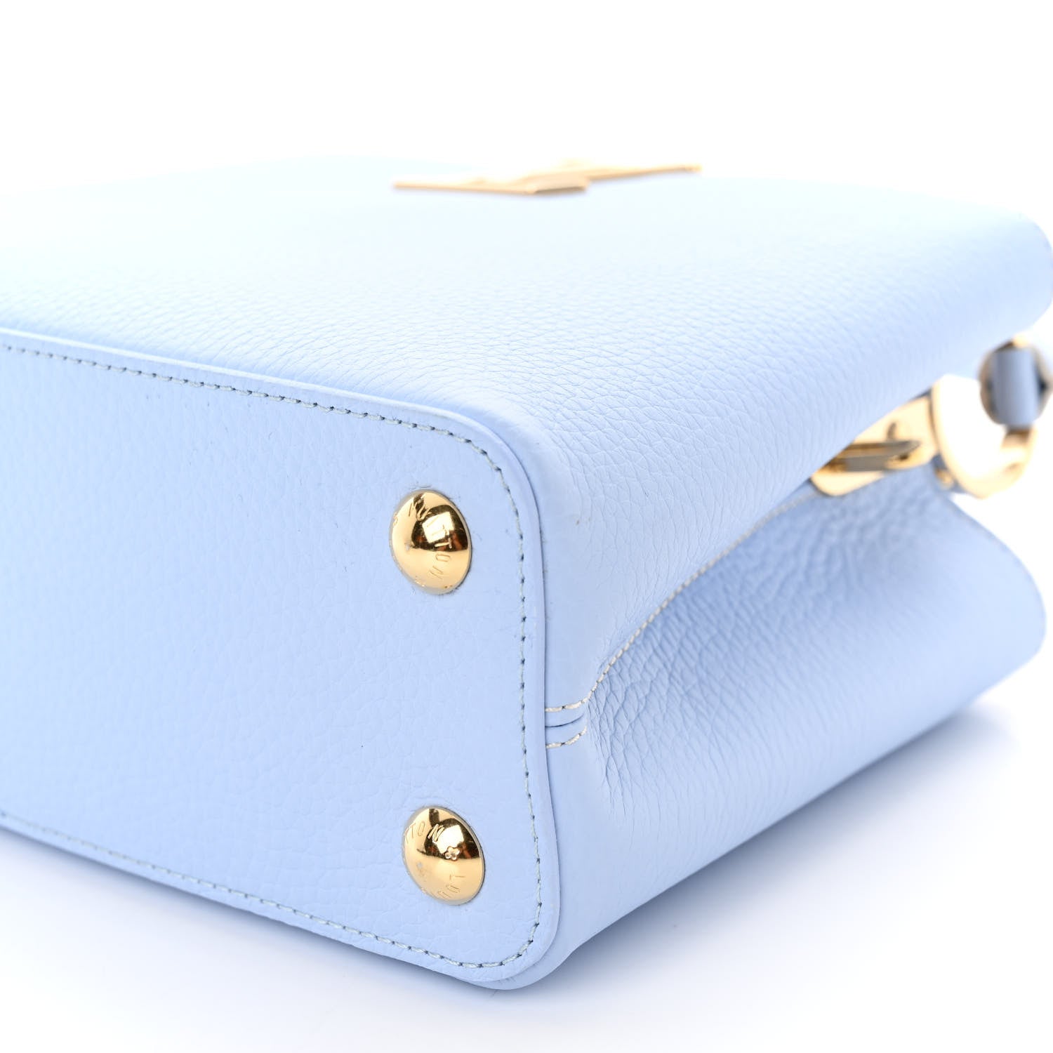 Louis Vuitton Taurillon MiniMe Capucines BB Candy Blue 10 of 11